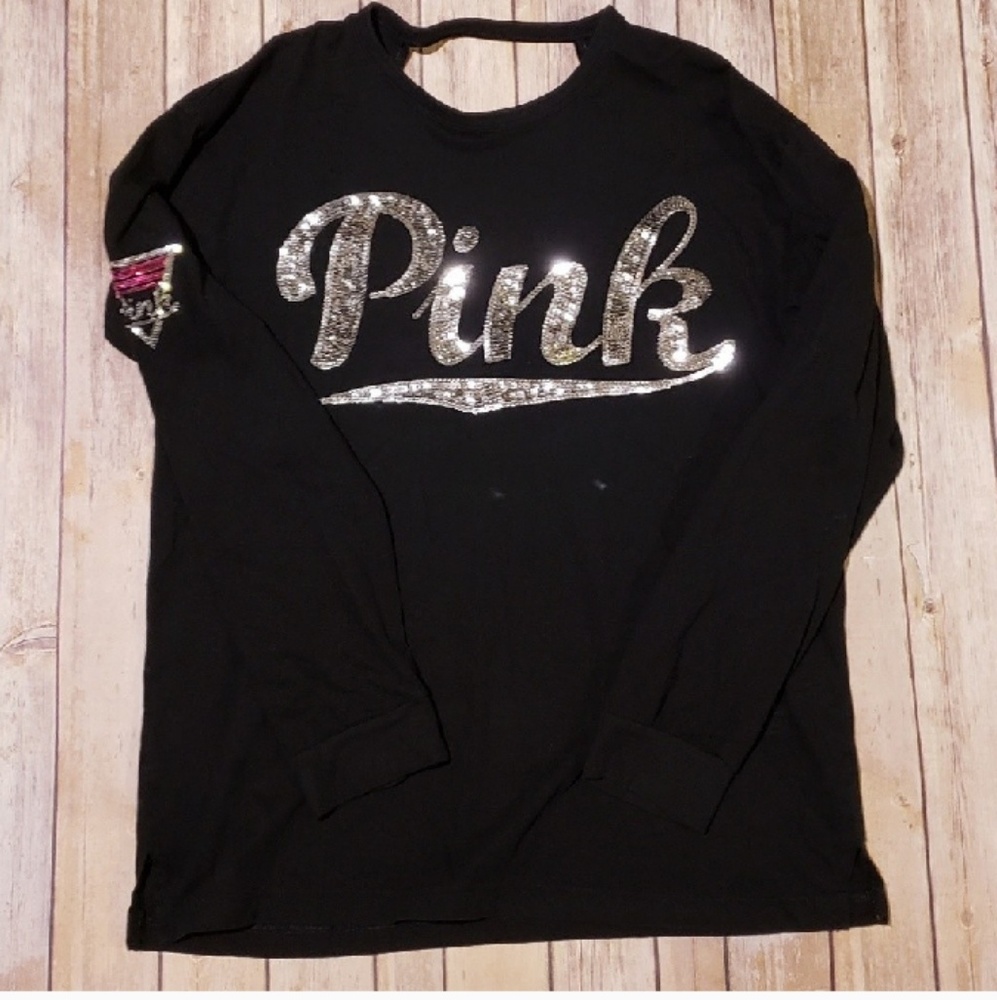 VS PINK LOG0 SHIRT